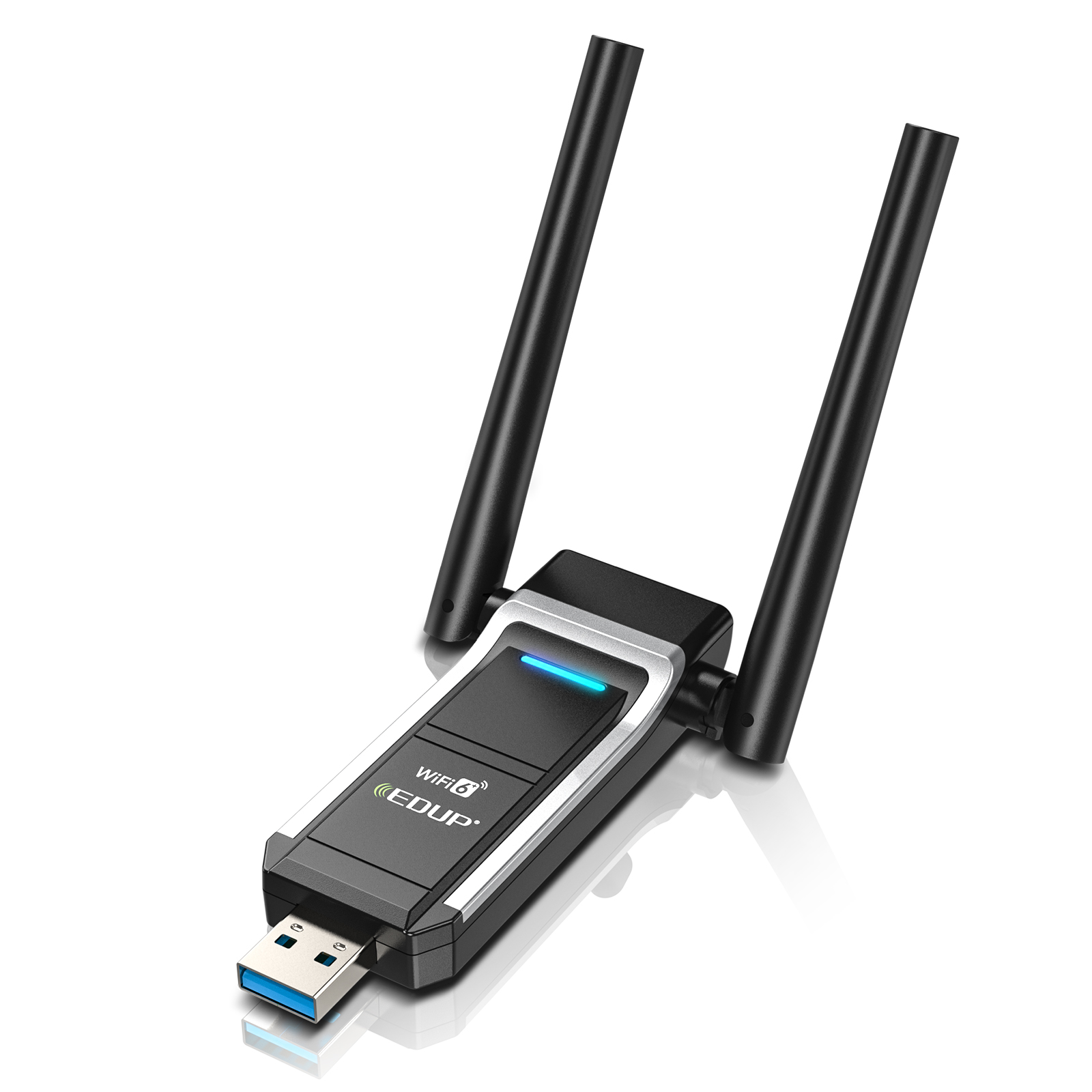 WiFi6E USB 3.0 WiFi Adapter for PC, AX5400M 802.11AX, Tri-Band