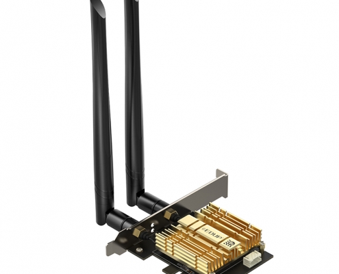 AX210 PCI-E WiFi Card BT5.2 160MHz Tri-Band Expands WiFi into  6GHz/5GHz/2.4GHz 5400Mbps Gigabit AX210ngw Desktop PC PCIe Wireless Network  Adapter WiFi