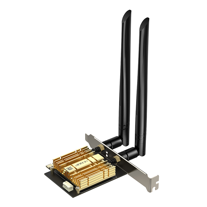 EDUP PCI-E WiFi 6 AX1800Mbps Bluetooth 5.2 Network Card with 6dBi Dual Band  Antenna