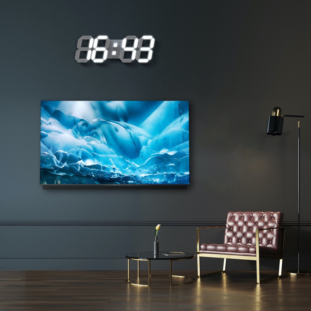 Edup Home 15 Large 3d Led Clock Digital Wall Alarm Clock With Remote